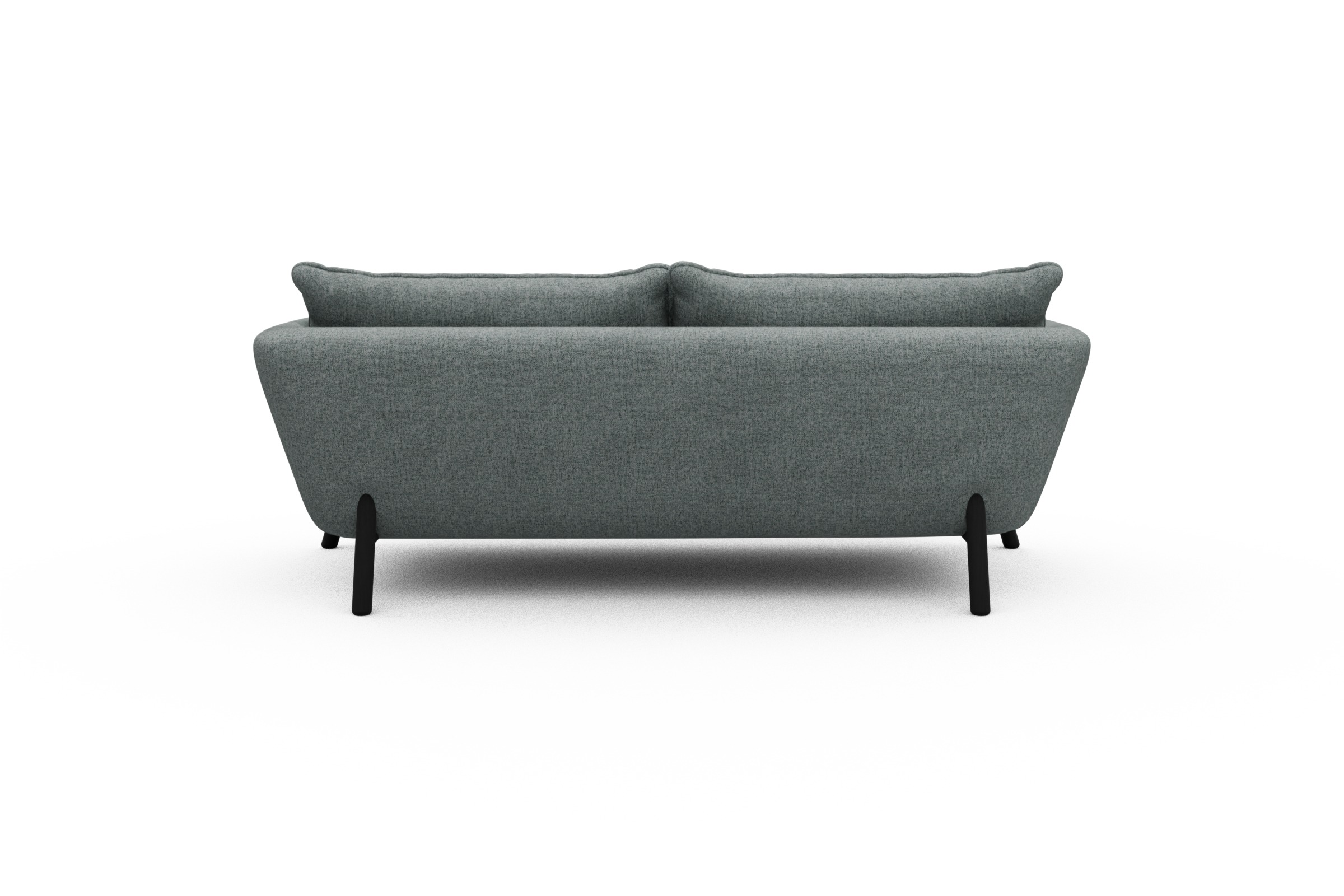 Sofa Emil PREMIUM 2-Sitzer Beinfarbe Eiche Schwarz Casone-Light-Mixed-Green