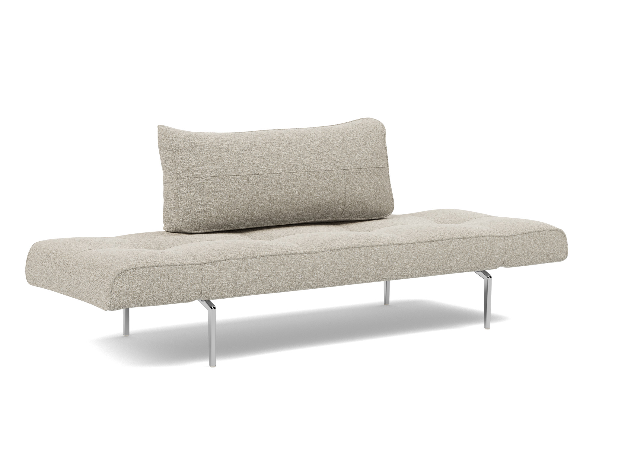 Tagesbett Zeal Boucle Skandi 539-Beige Beine Straw Aluminium