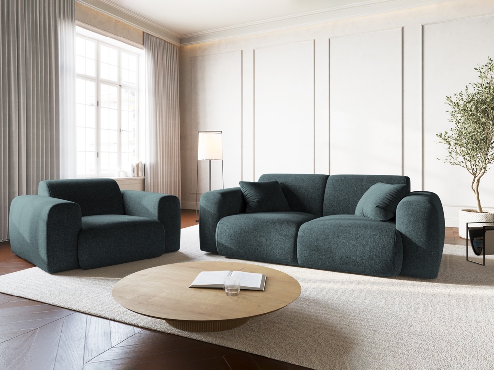 Cosmopolitan Design Sessel Nolio Chenille Haga Petrol