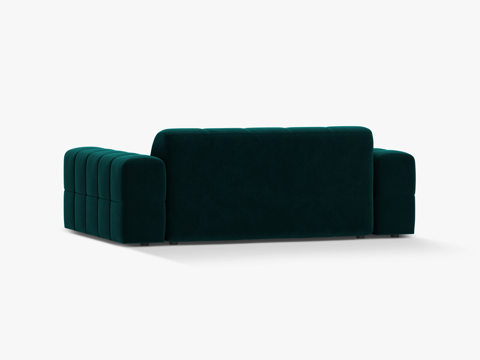 Micadoni Jennifer Sofa 2-Sitzer Samt Venus Dunkelpetrol