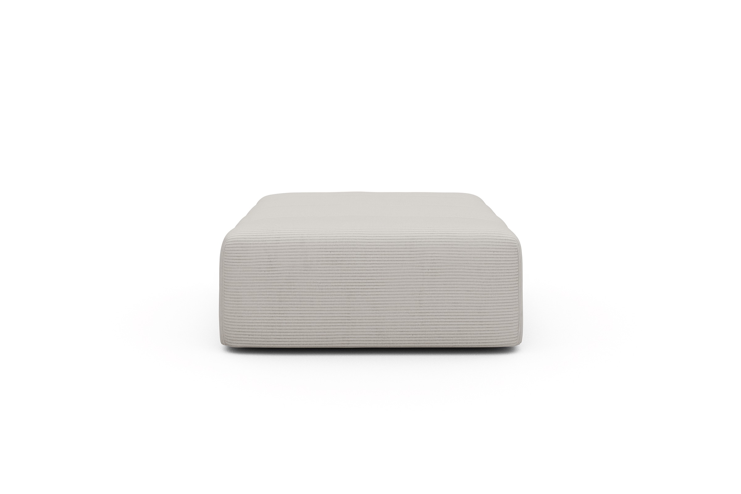 Sitzhocker Hugo Ottomane Corduroy-Ivory