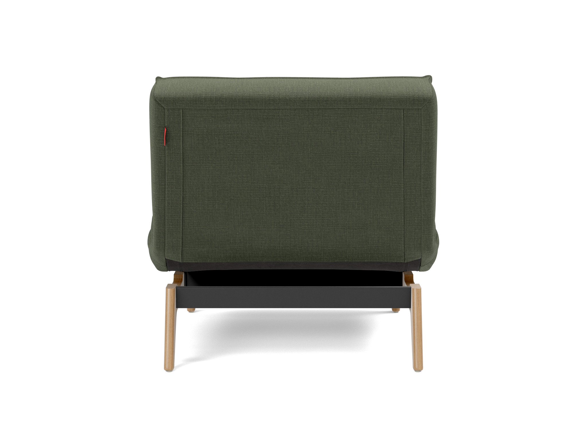 Sessel Splitback Chenille Esina 413-Olive-Green Beine Eiche