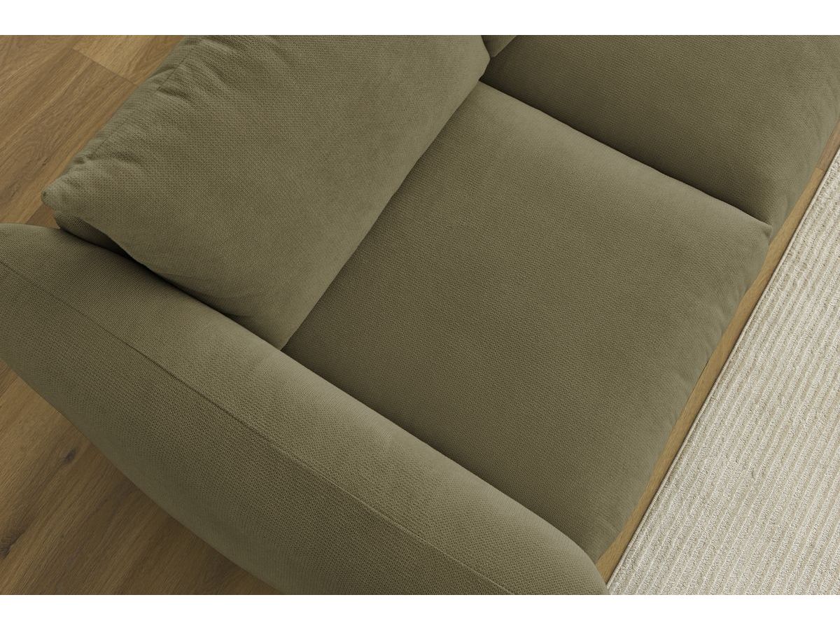 Bobochic Ernest Sofa 3-Sitzer 265 × 106 cm Stoff Grün