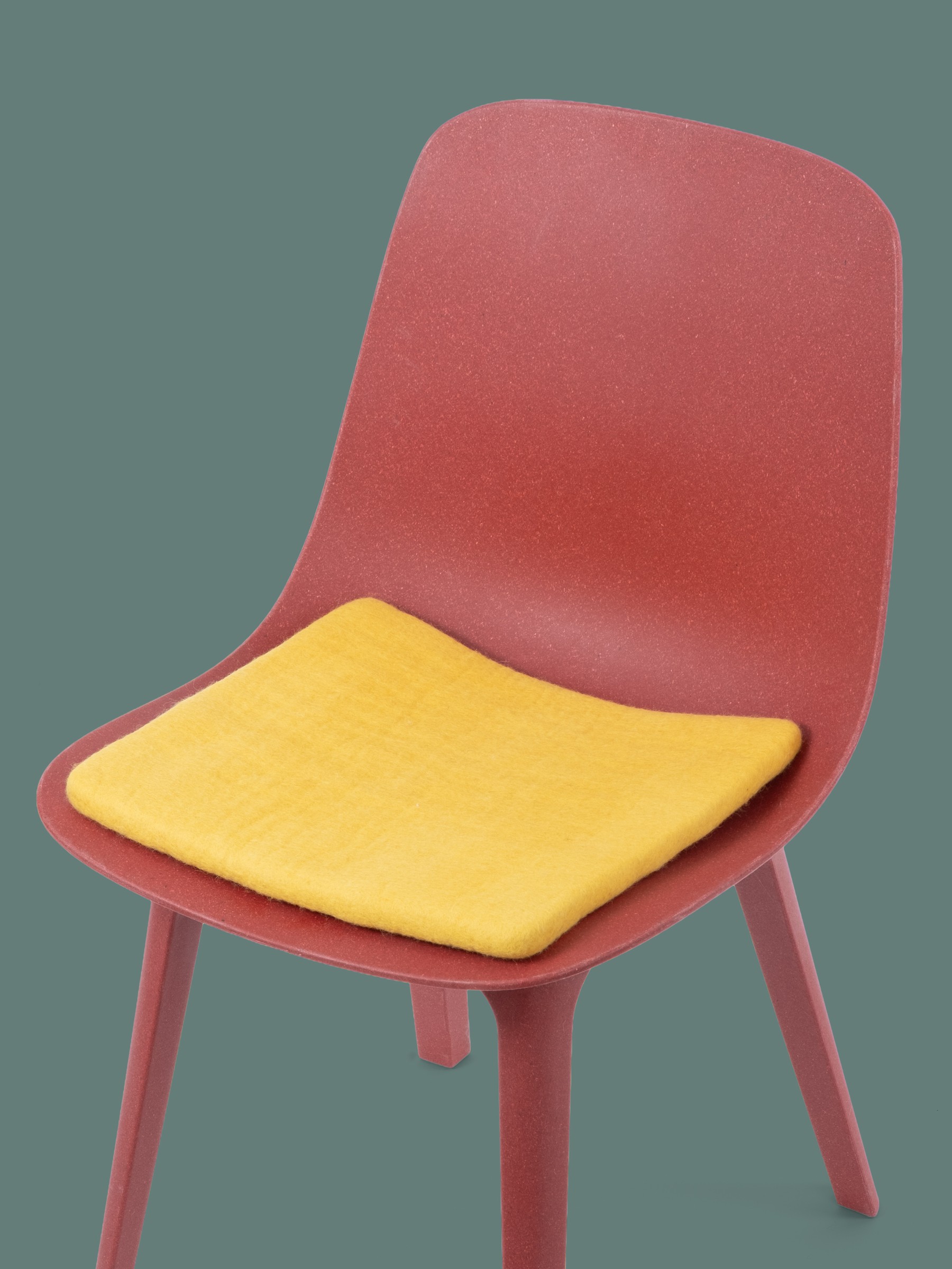 myfelt Kira Filz-Sitzauflage Gelb 36 x 36 cm