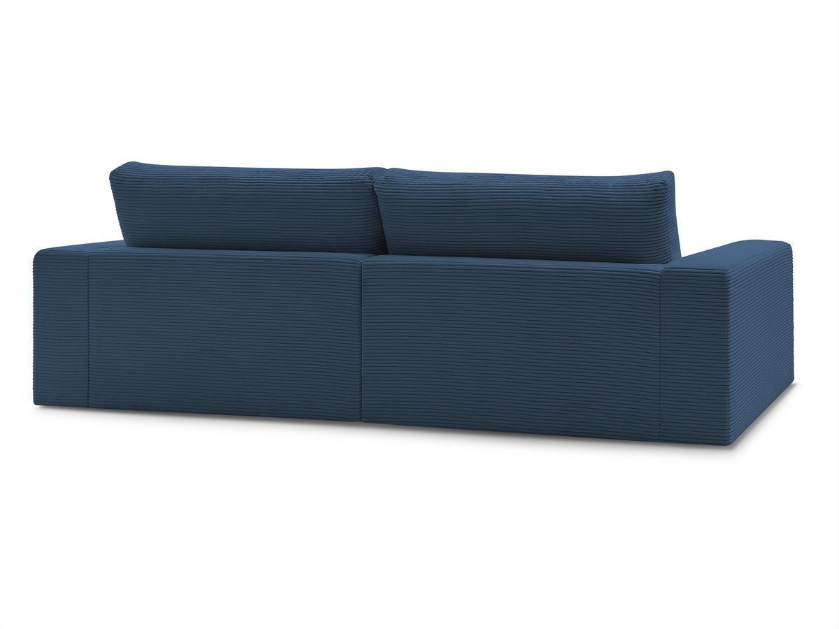 Bobochic Leonard Sofa 3-Sitzer 234 × 109 cm Cordsamt Dunkelblau