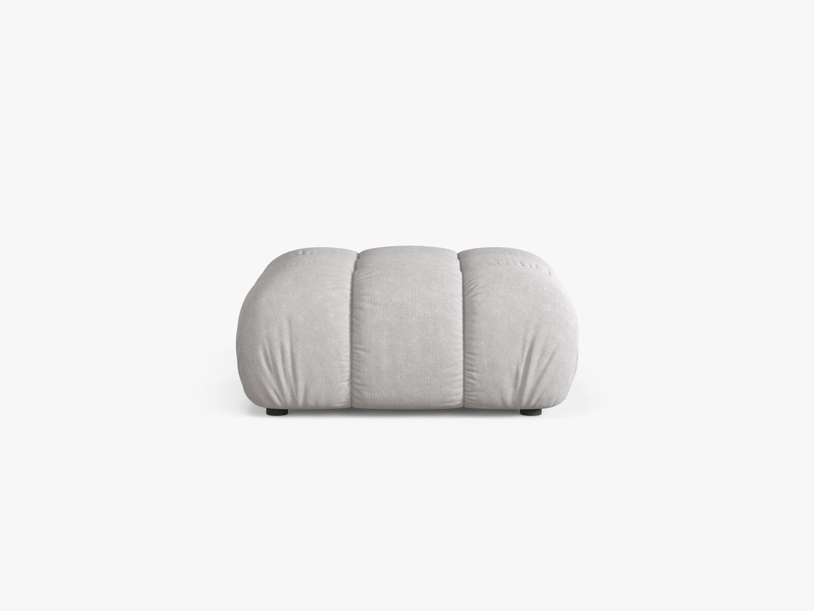 Micadoni Hocker Bellis Strukturierter Stoff Liberty Hellgrau
