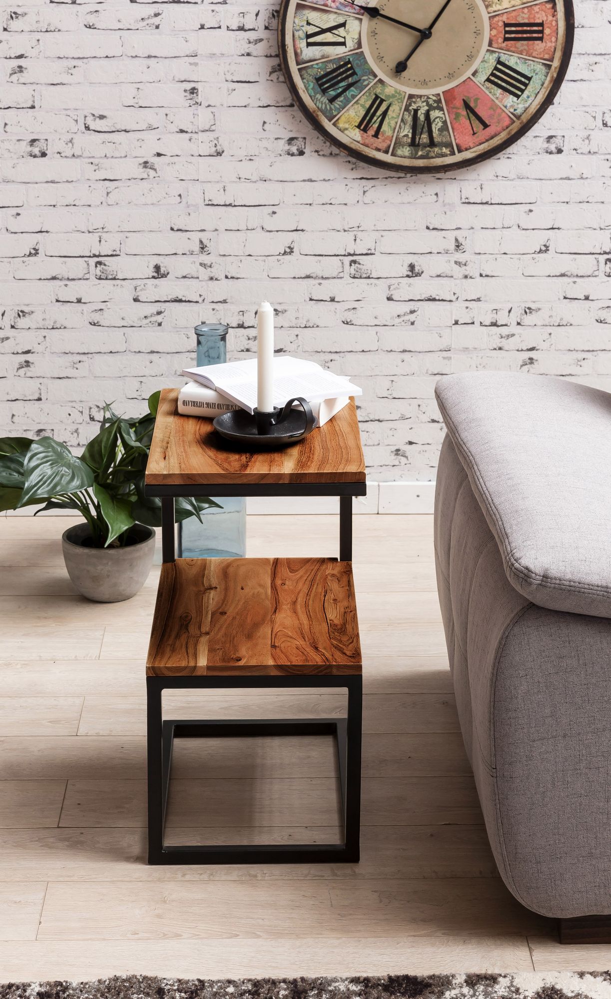 Beistelltisch Alden Massivholz Sheesham 45 × 30 × 60 cm