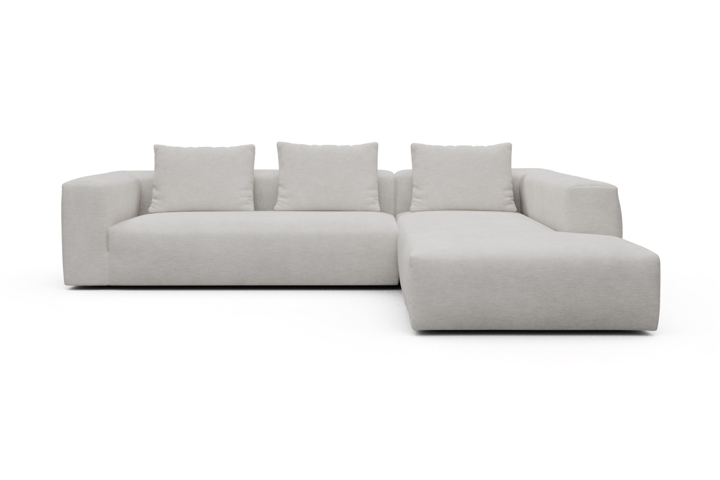 Skandi Home Ecksofa Fred Relax-Ecke rechts mit 2,5-Sitzer Vivus-Dusty-Off-White moebelfaktor