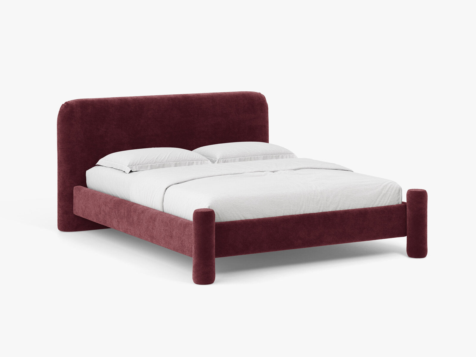 Micadoni Vera Bett mit Kopfteil Chenille Perfect Harmony Kirschbaum 180x200