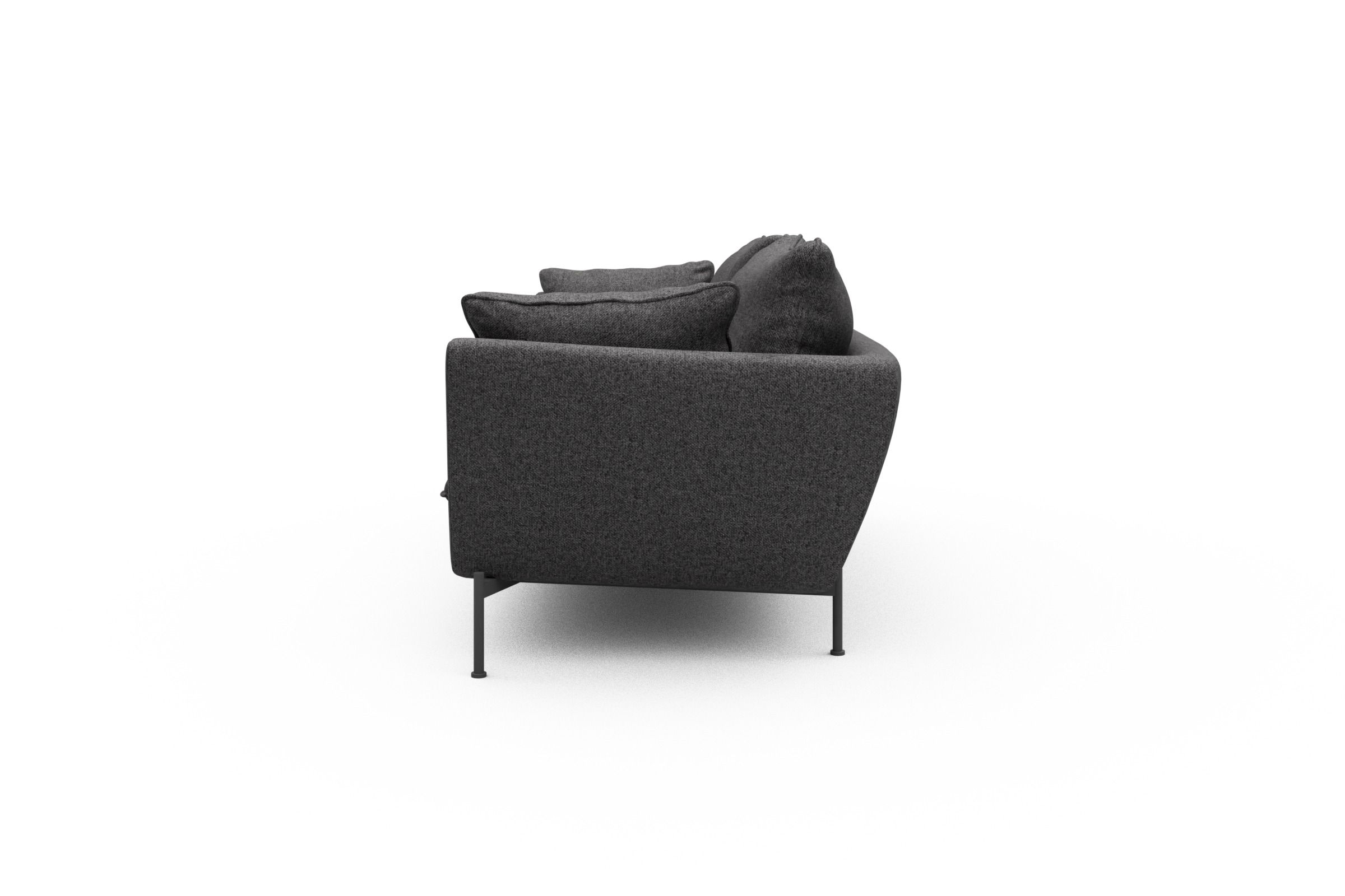 Sofa Anton PREMIUM 3-Sitzer Sama-Antracite