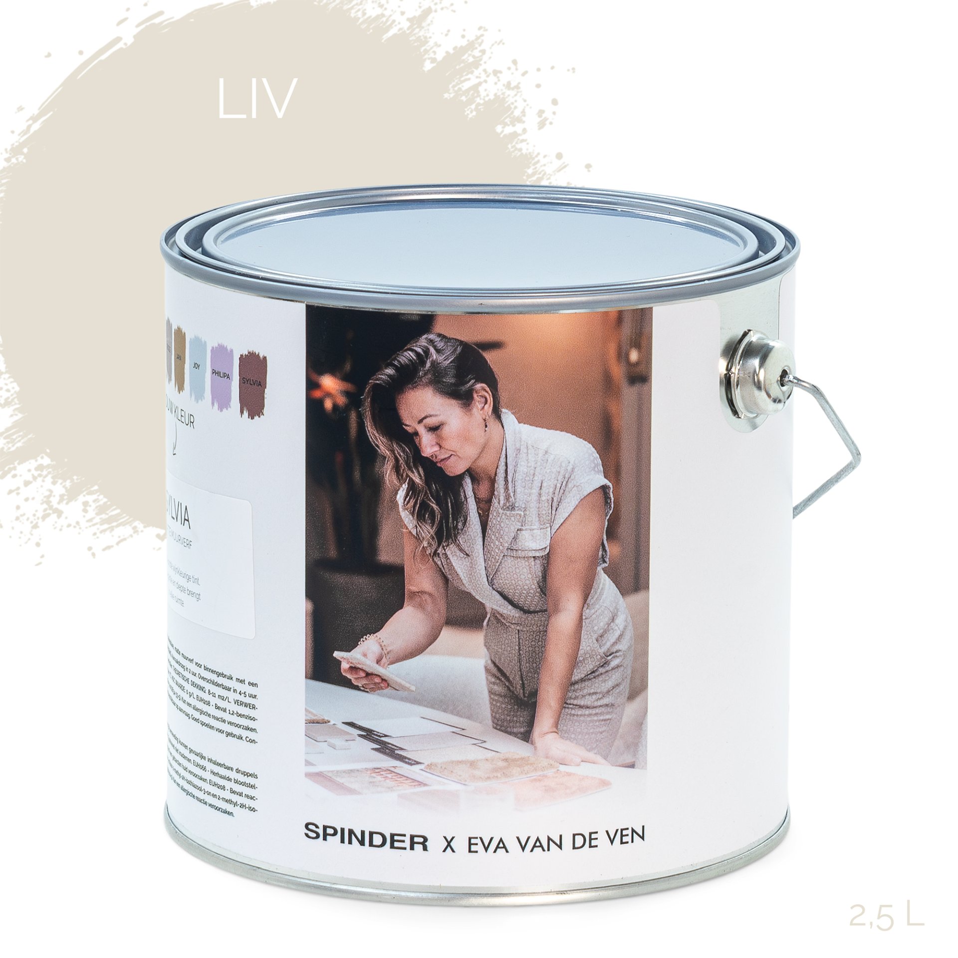 Spinder Design Wandfarbe Liv 2,5 Liter