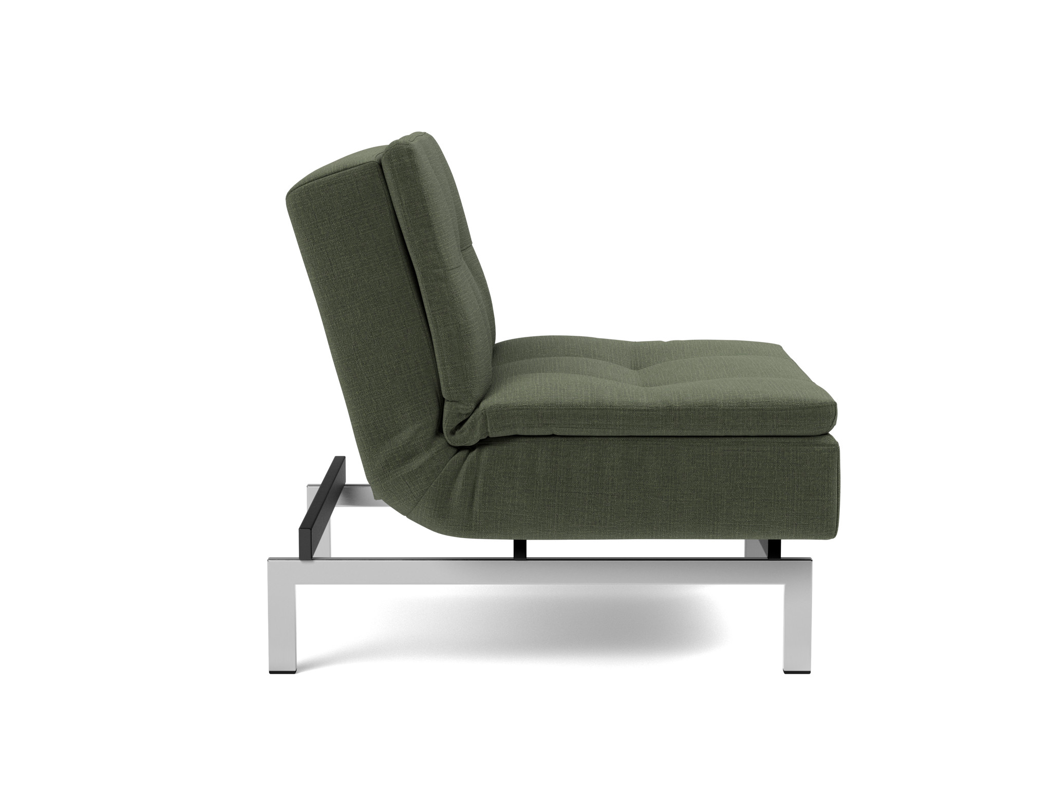 Sessel Dublexo Chenille Esina 413-Olive-Green Beine Chrom