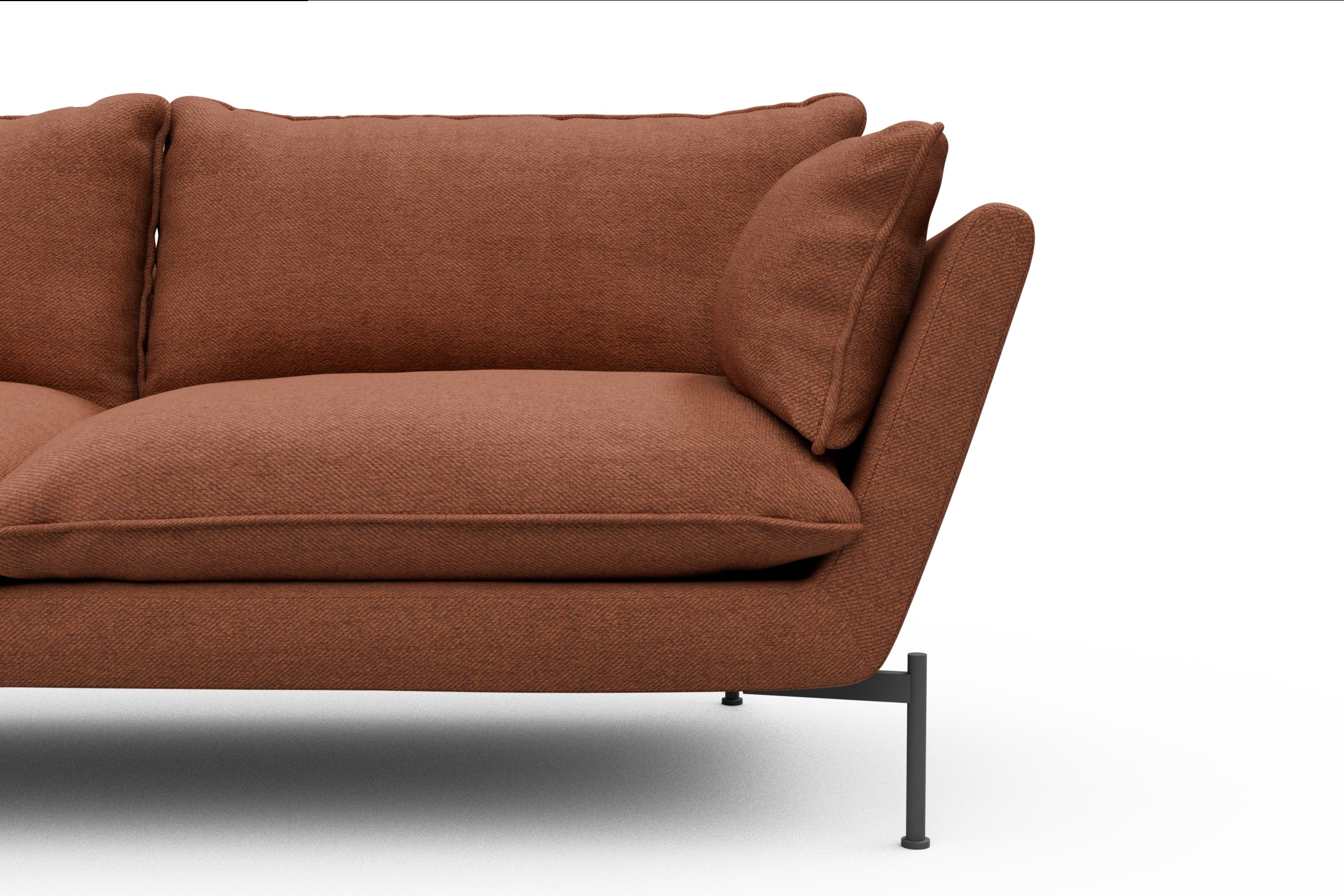 Sofa Anton PREMIUM 3-Sitzer Weda-Rust