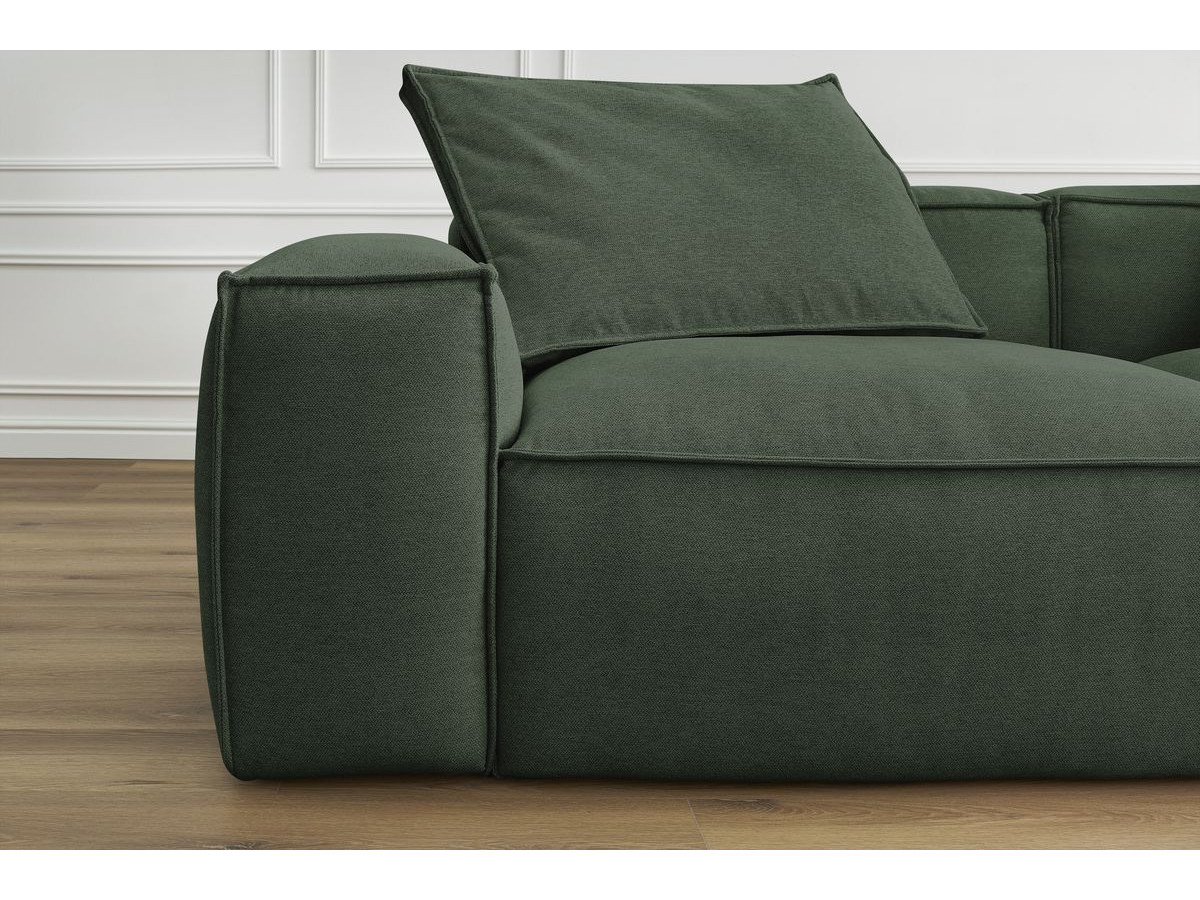 Bobochic Boheme Sofa 3-Sitzer Melange-Stoff Grün