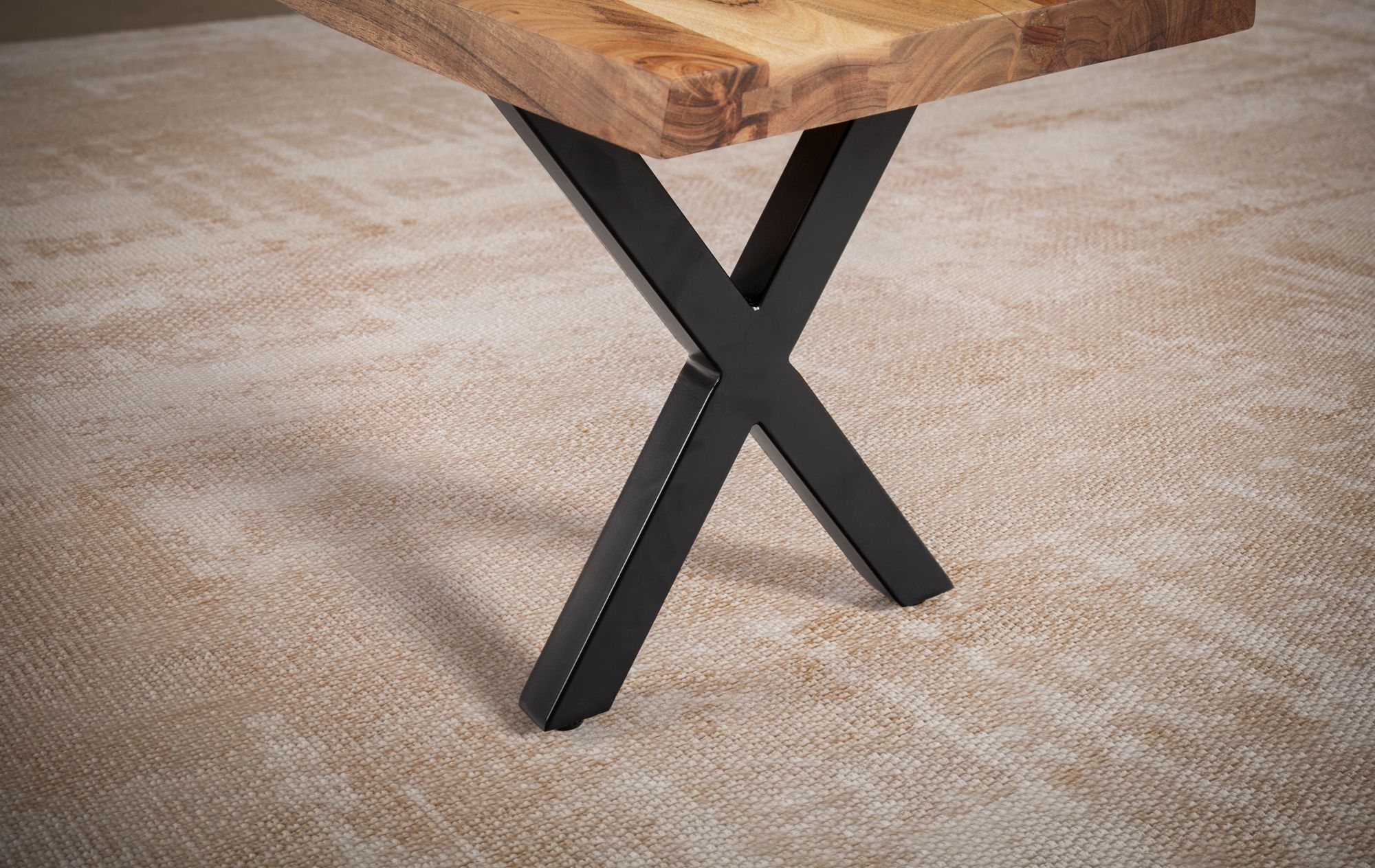 Essbank Meldal Akazie Massivholz 140 × 40 × 45,5 cm