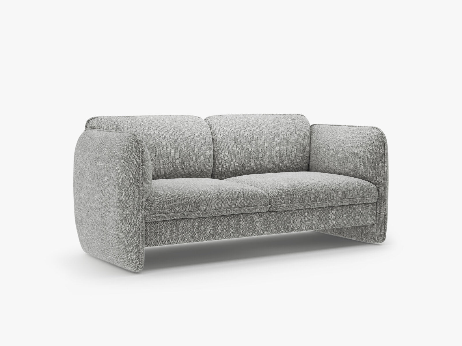 Micadoni Georgia Sofa 2-Sitzer Chenille SILENCIO Grau