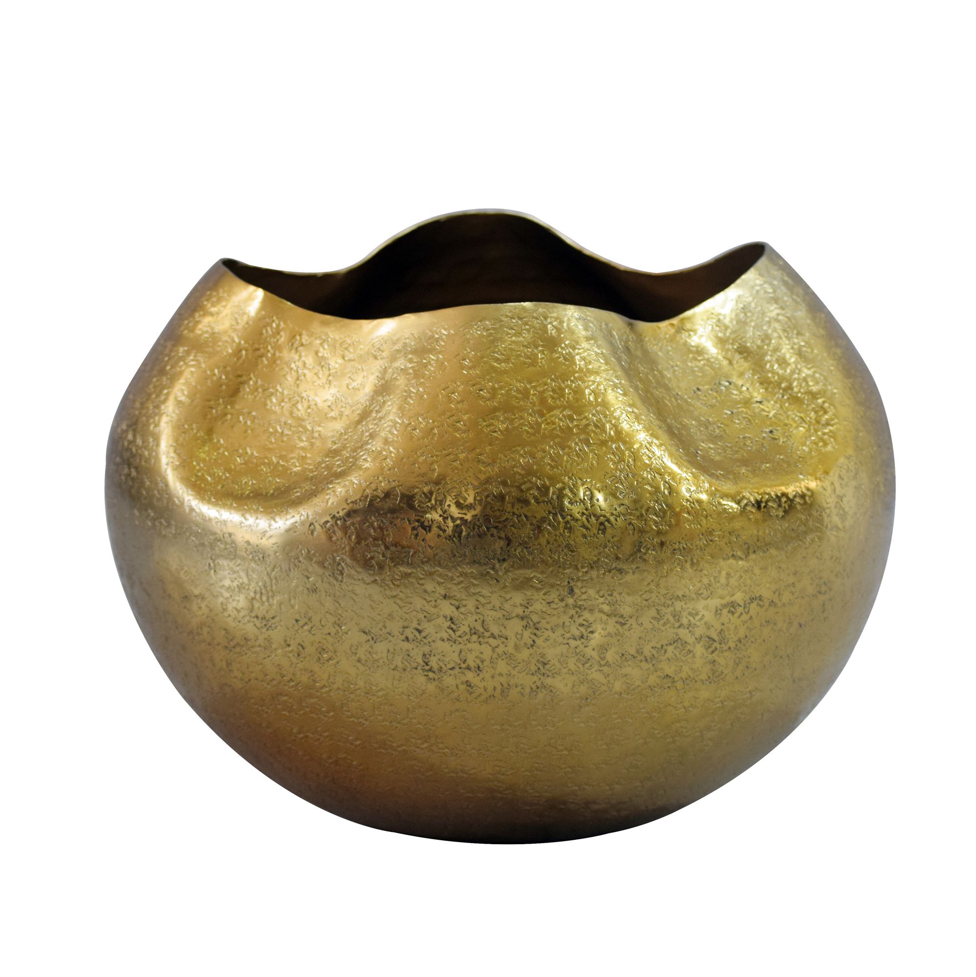 Blumentopf Skanevik Aluminium Gold Ø 30 cm