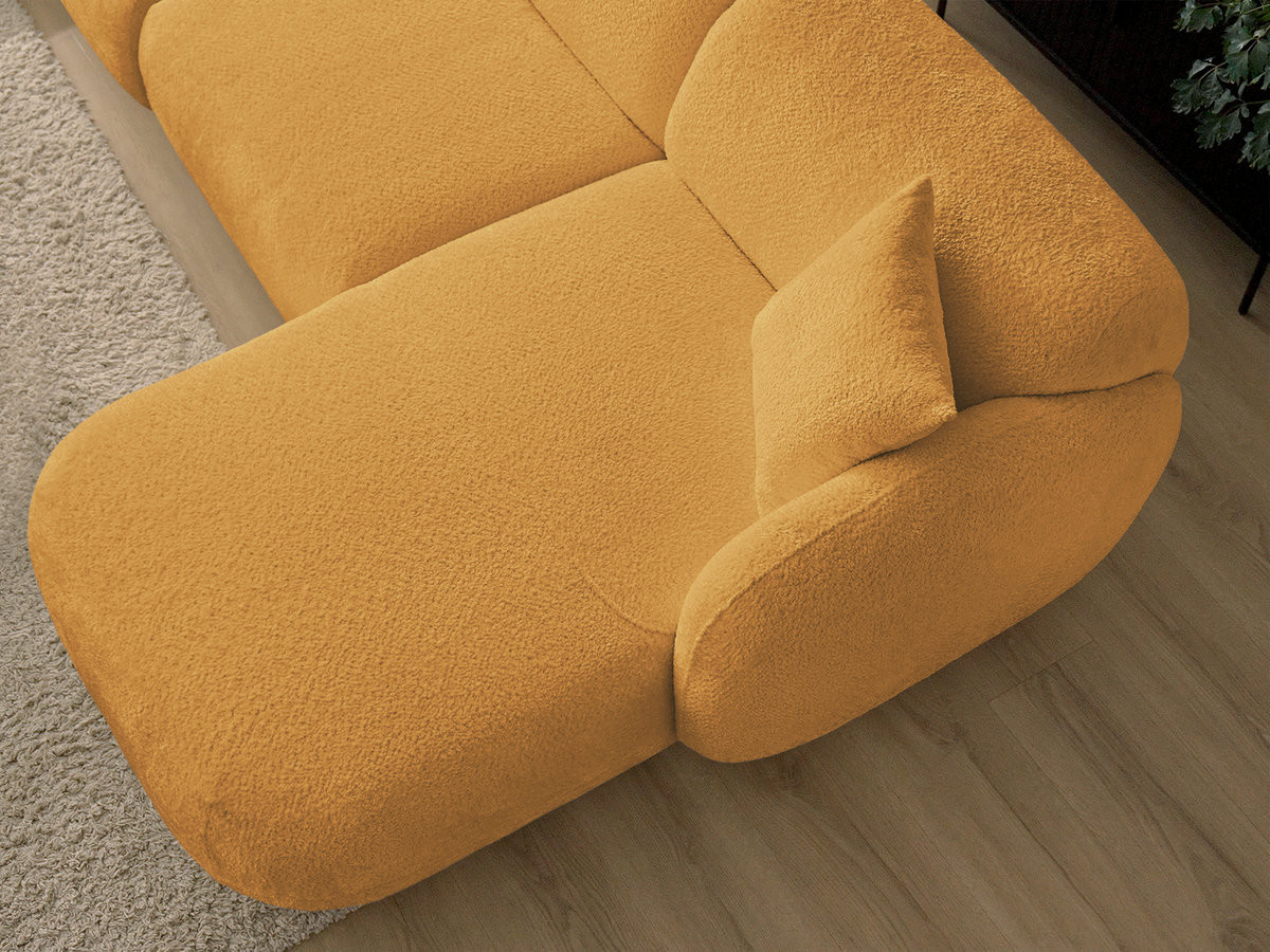 Bobochic Anda Wohnlandschaft Chenille Gelb Ecke links