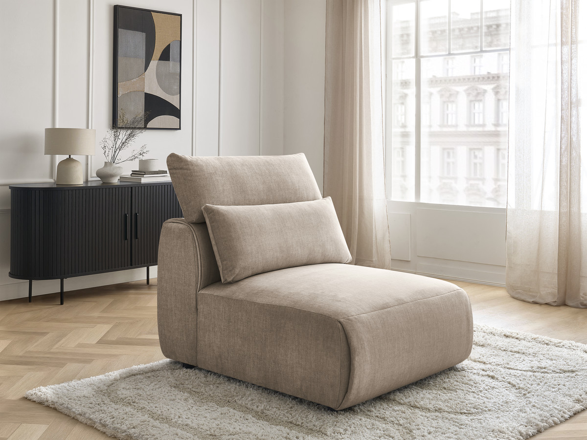 Bobochic Jana Sofamodul 1-Sitzer Samt Taupe