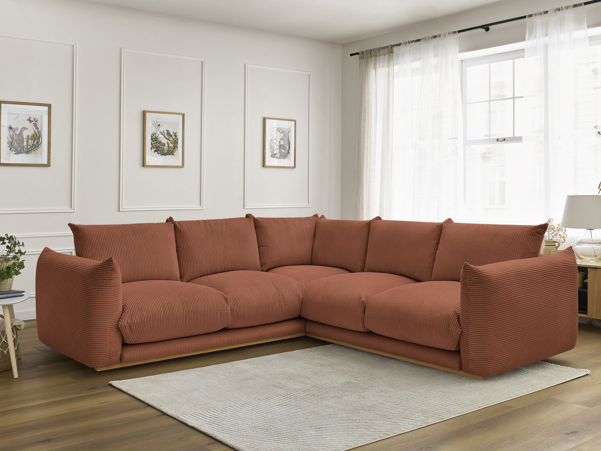 Bobochic Ernest Ecksofa Cordsamt Orange