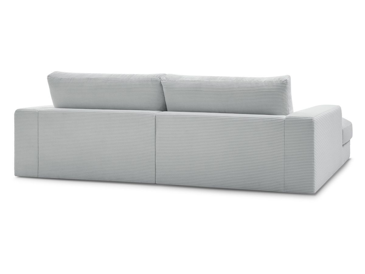Bobochic Leonard Sofa 4-Sitzer 234 × 159 cm Cordsamt Hellgrau