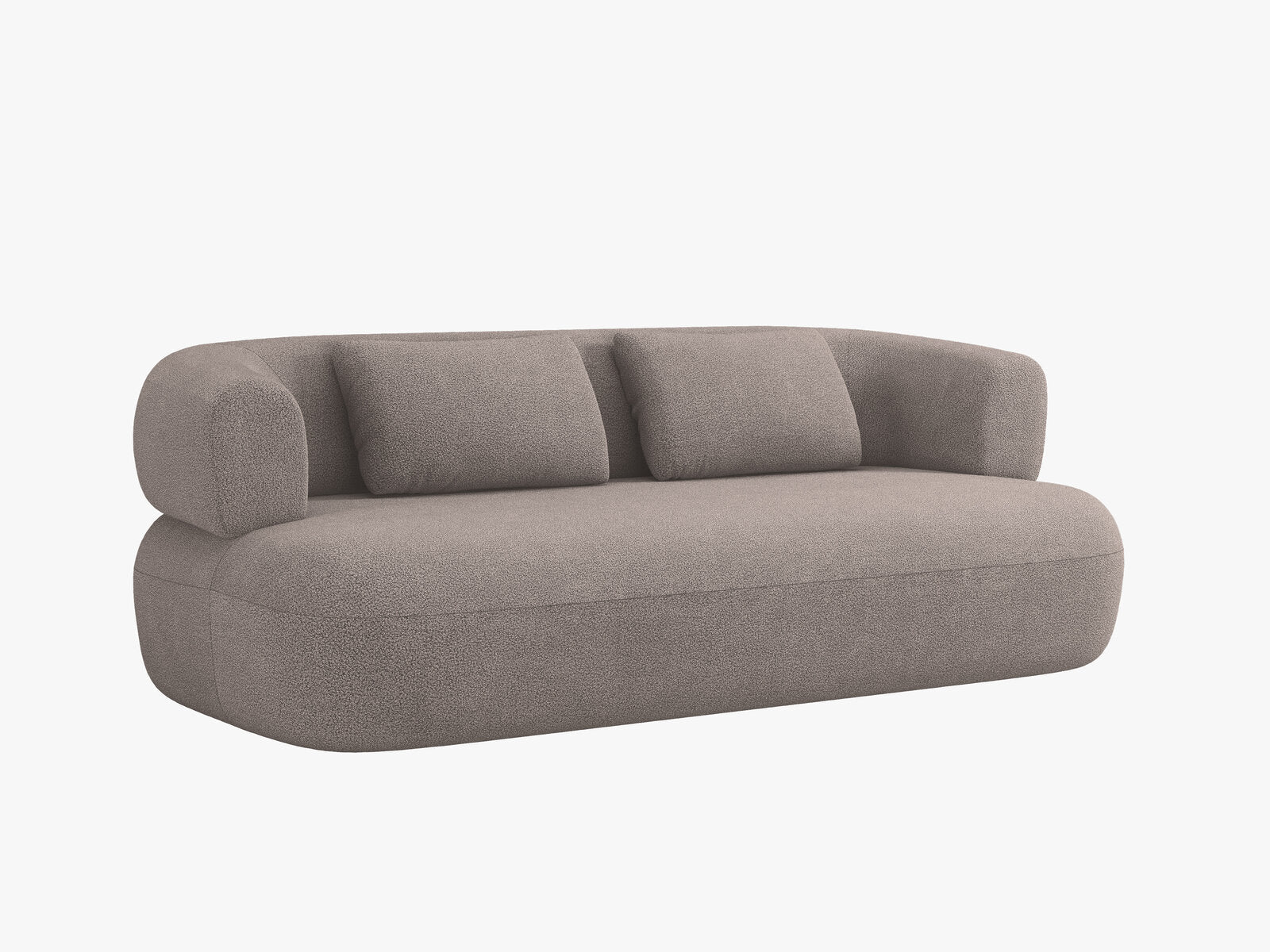 Micadoni Sofa Jenny 2-Sitzer Boucle Now or Never Hellbraun