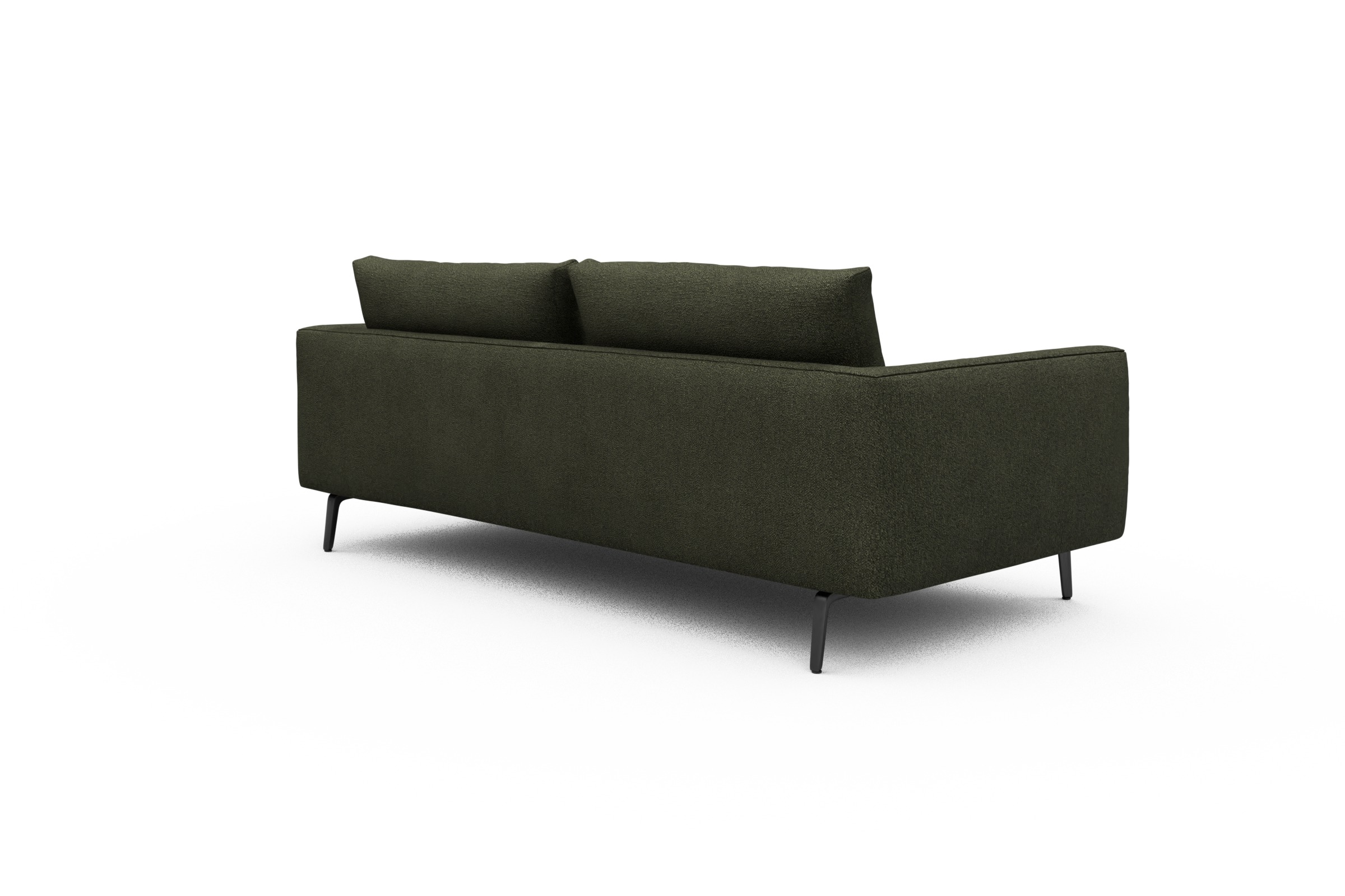Sofa Karl 3-Sitzer Boucle-Forest-Green