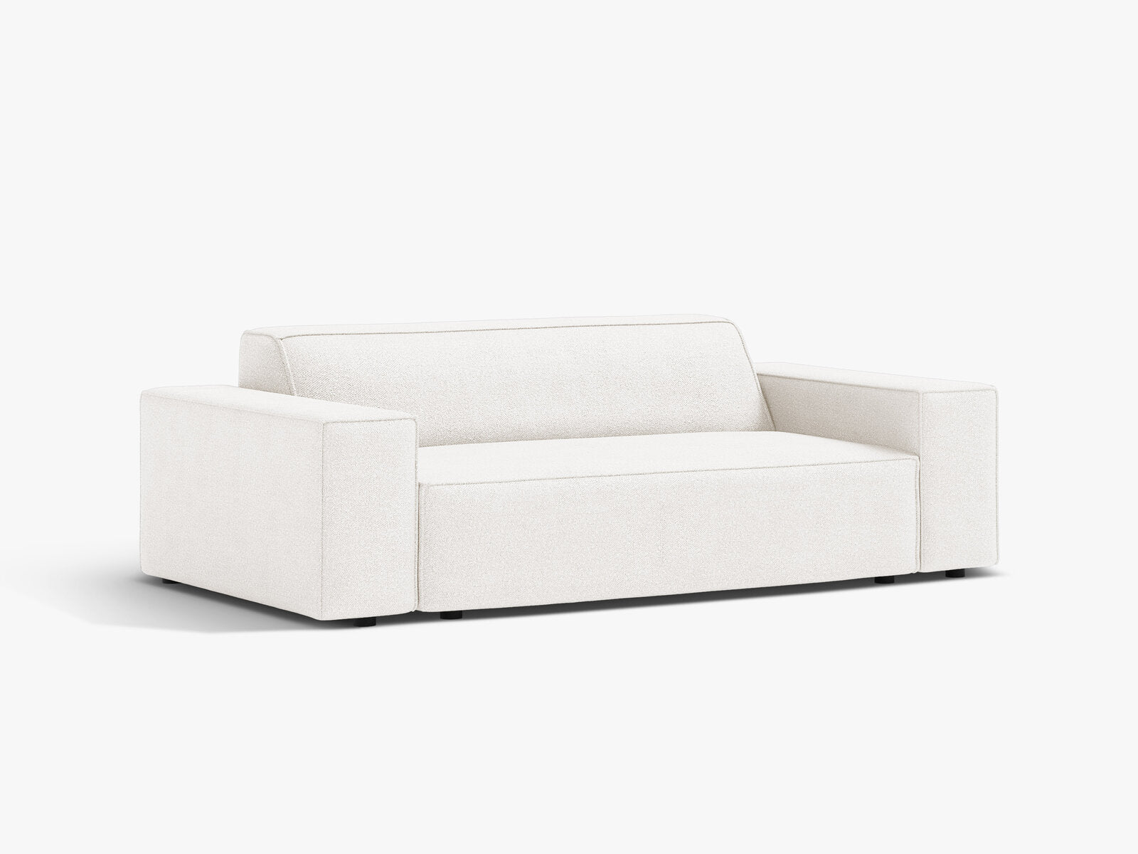 Micadoni Jodie Sofa 2-Sitzer Boucle Baloo Weiß