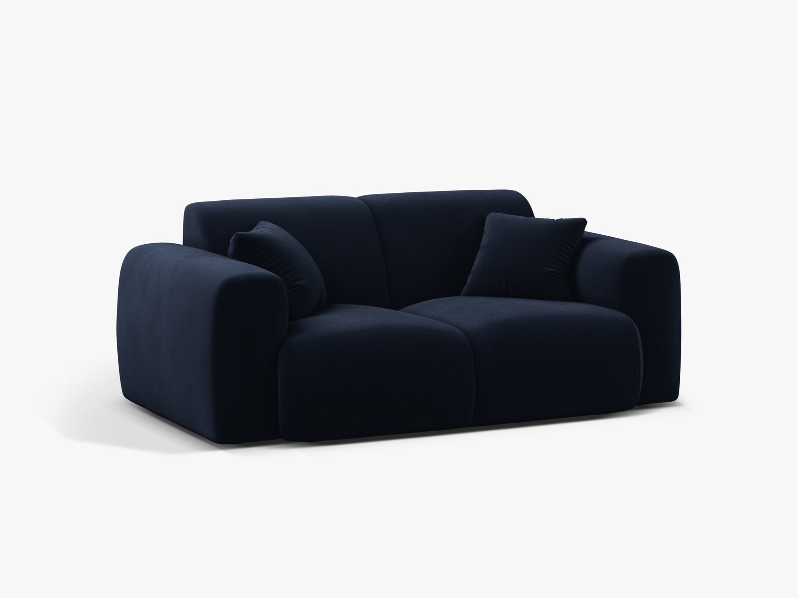 Micadoni Sofa Molino 2-Sitzer Samt Casino Königsblau