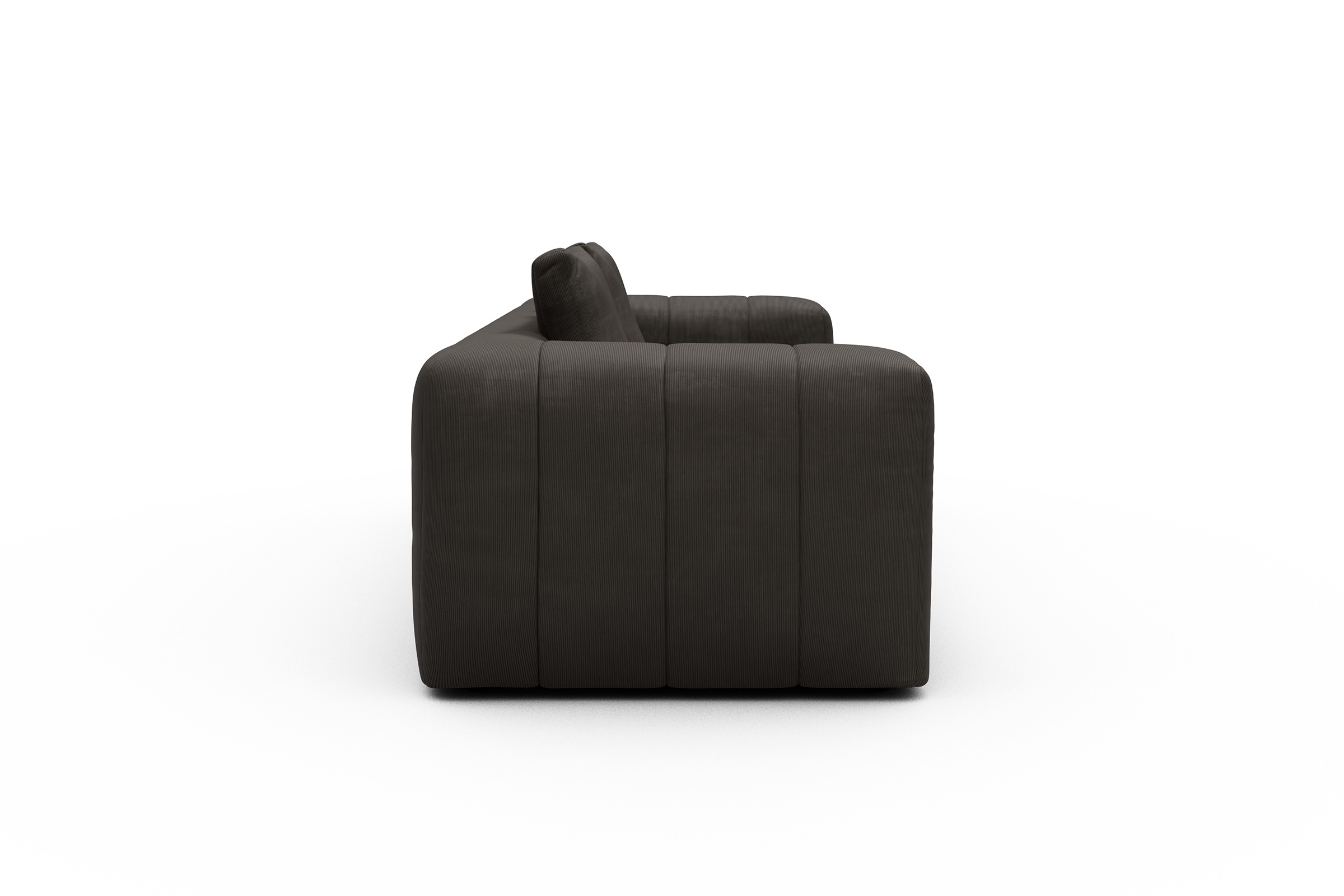Sofa Hugo 3-Sitzer Cordufine-Taupe