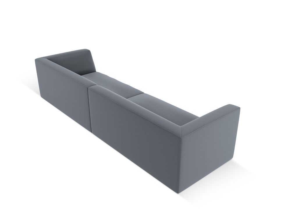 Cosmopolitan Design Sofa Siena 4-Sitzer Kunstleder Pacifico Dunkelblau