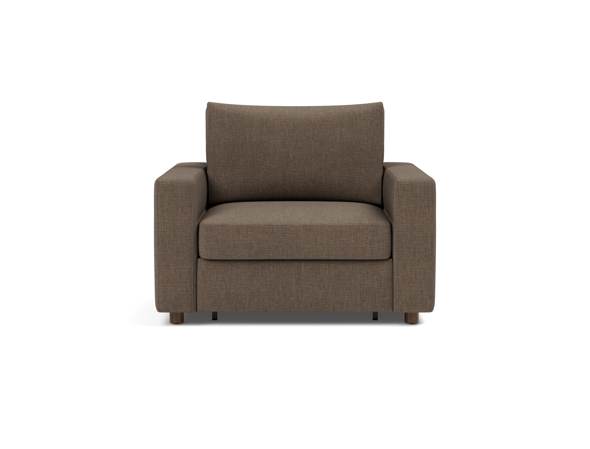 Schlafsessel Neah mit Standard-Armlehnen Chenille Esina 411-Cedar-Brown