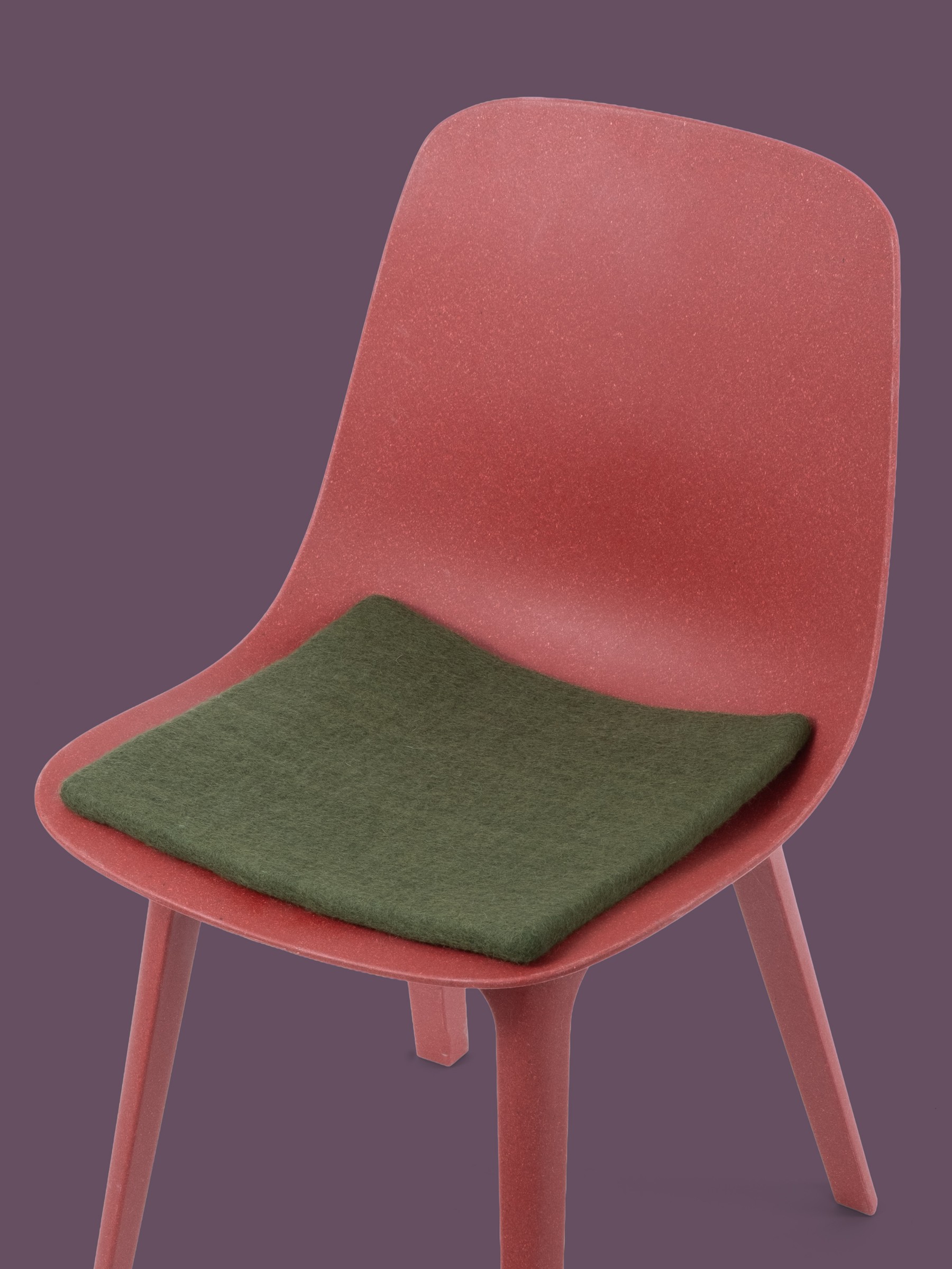 myfelt Jost Filz-Sitzauflage Tannengrün 36 x 36 cm