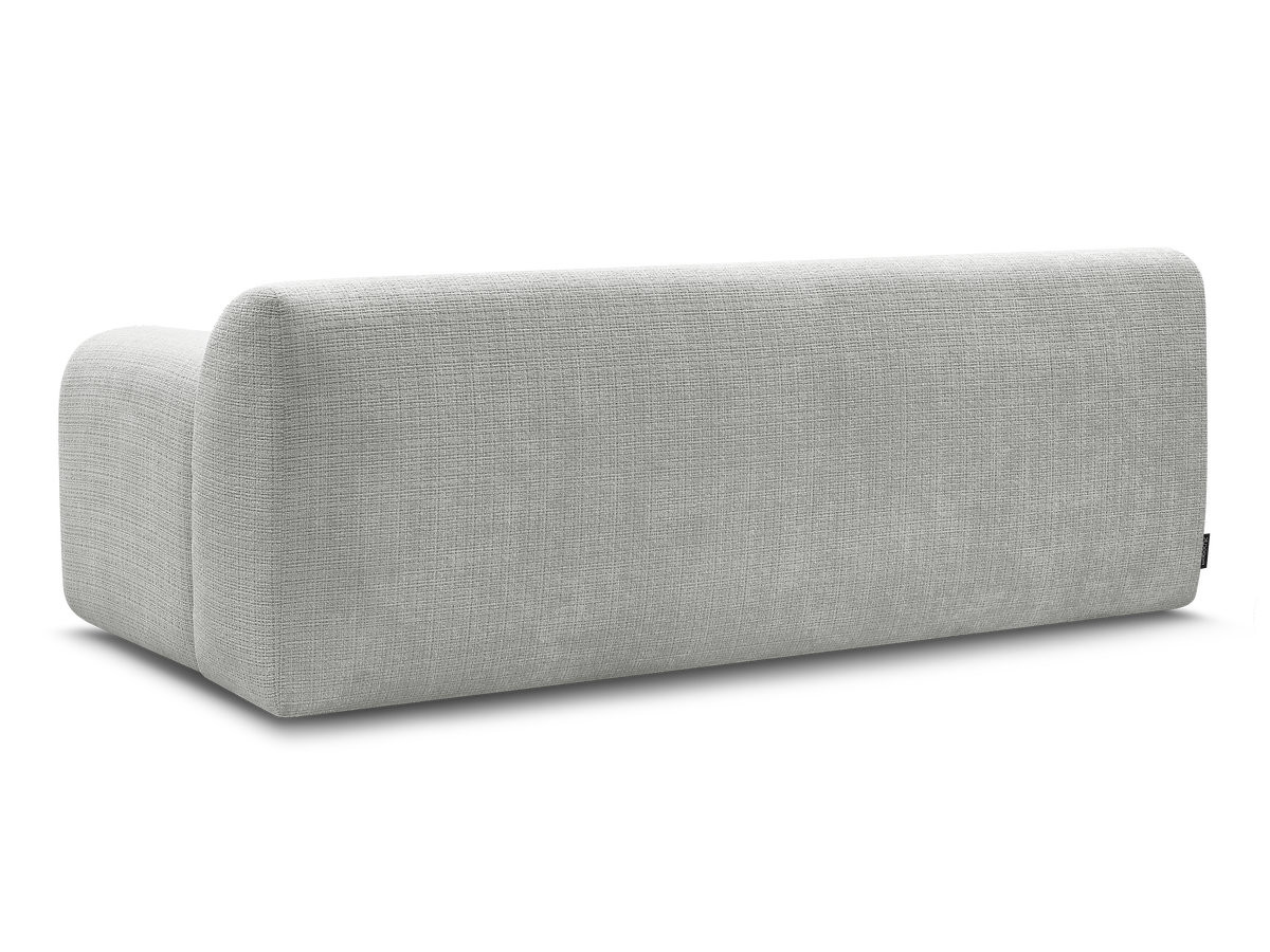 Bobochic Melisse Sofa 2-Sitzer Strukturstoff Hellgrau