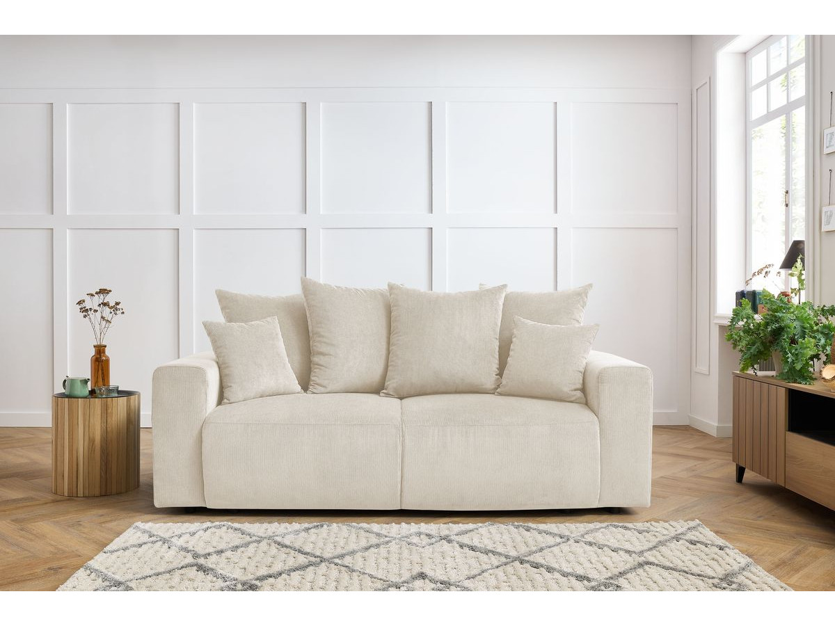 Bobochic Envy Sofa 2-Sitzer Cordsamt Beige