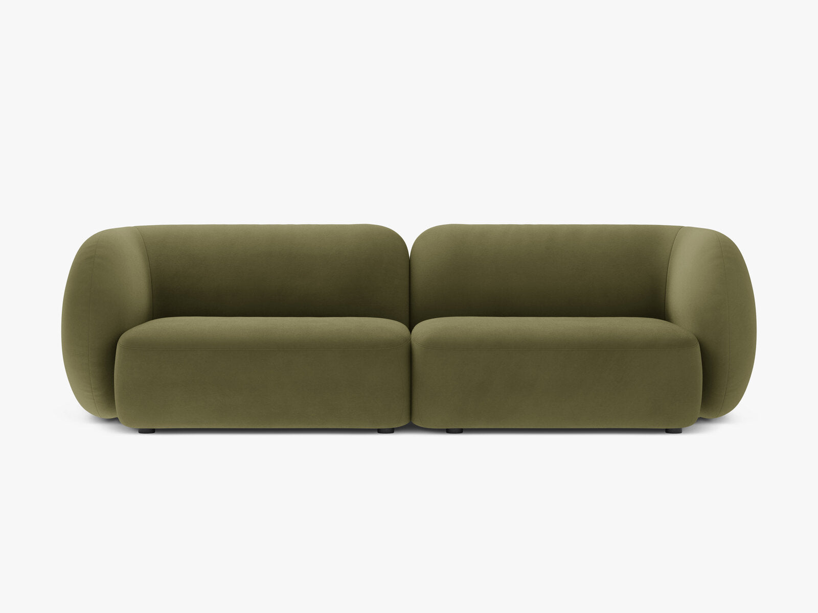 Micadoni Sofa Kate 4-Sitzer Samt Grün