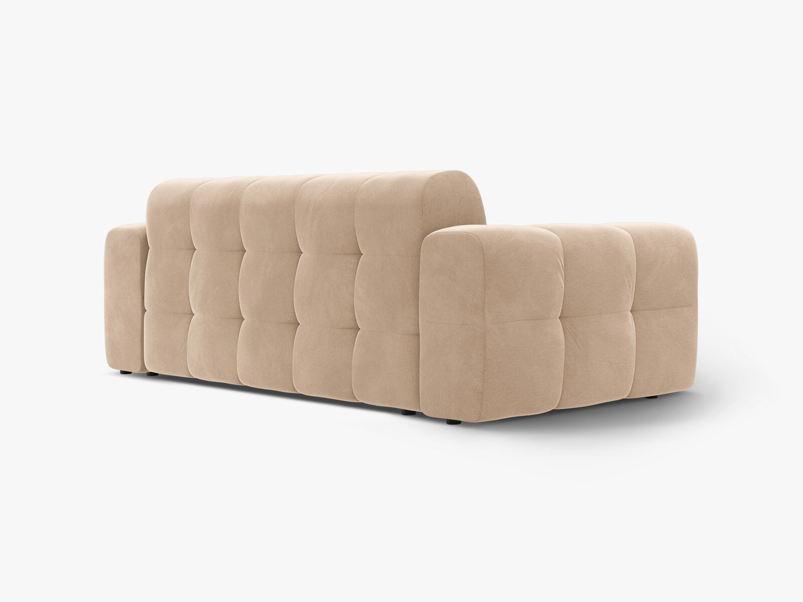 Micadoni Sofa Kendal 3-Sitzer Samt Mandel Beige