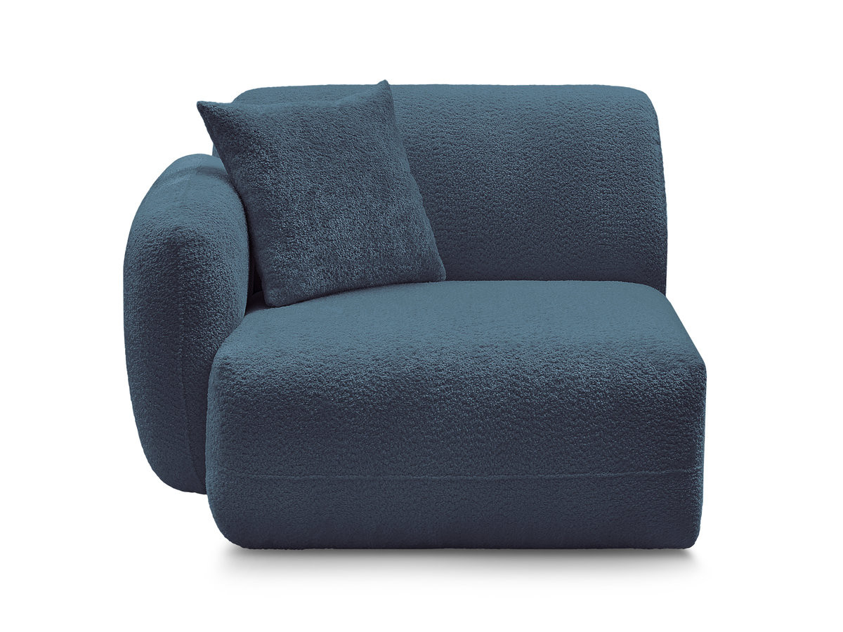 Bobochic Anda Sofamodul 1-Sitzer 104 × 103 cm Chenille Hellblau Ecke links