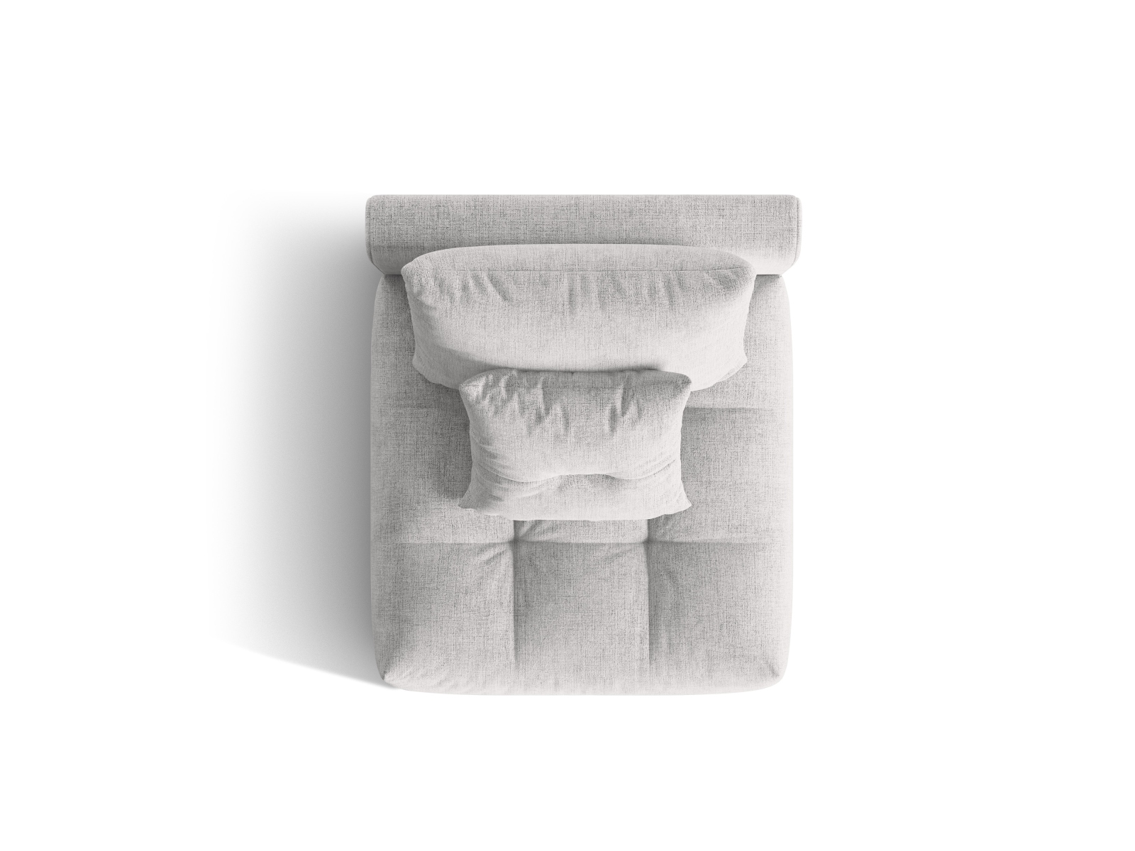 Micadoni Armloses Modul Bloom Strukturierter Stoff City Silber