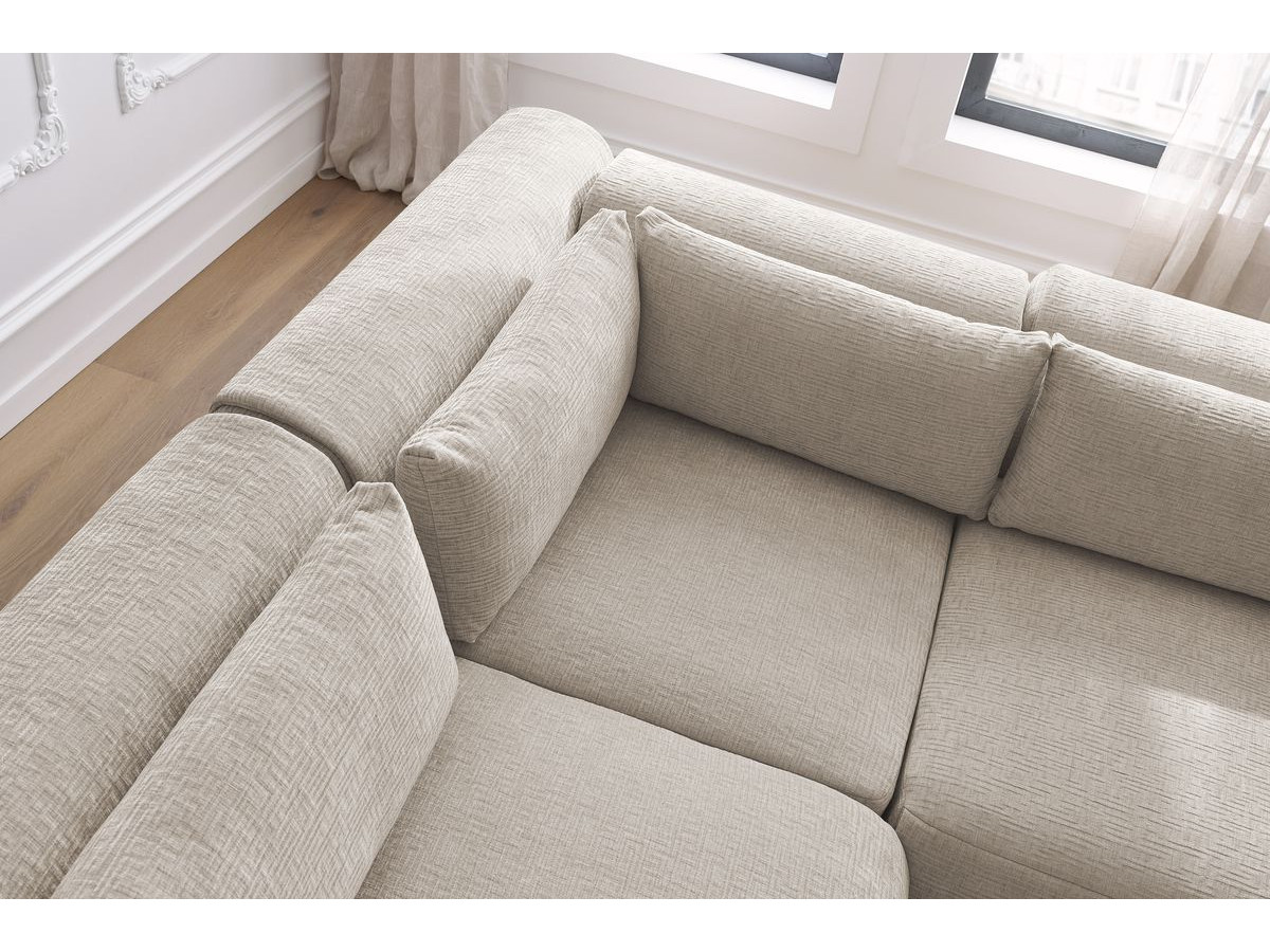 Bobochic Jeanne Ecksofa 271 × 300 cm Strukturstoff Beige