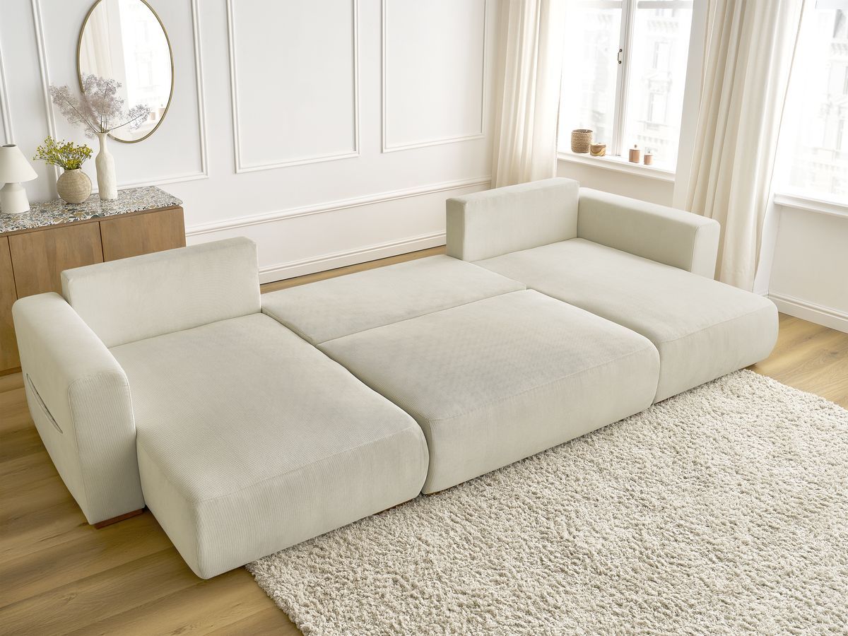 Bobochic Sidonie Wohnlandschaft Cordsamt Beige