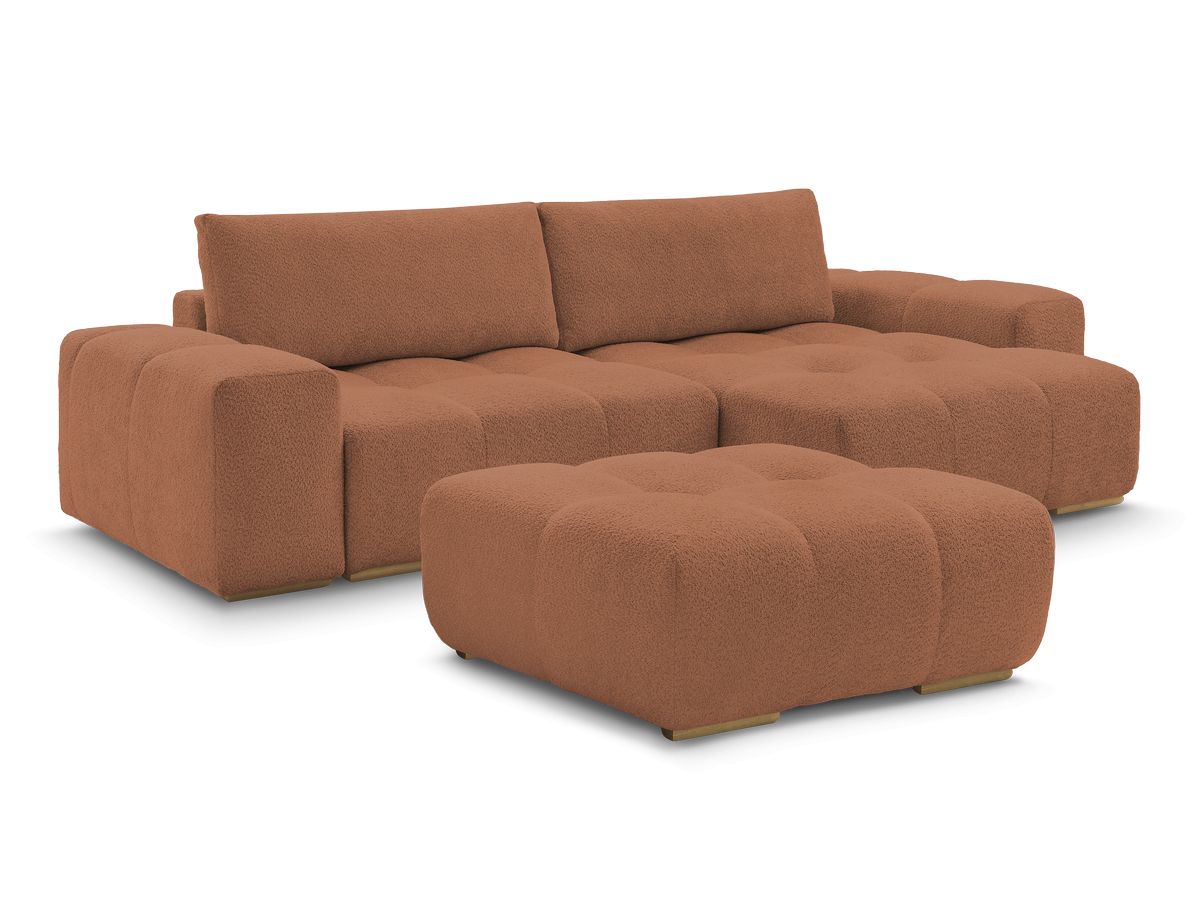 Bouclé-Stoff · Orange