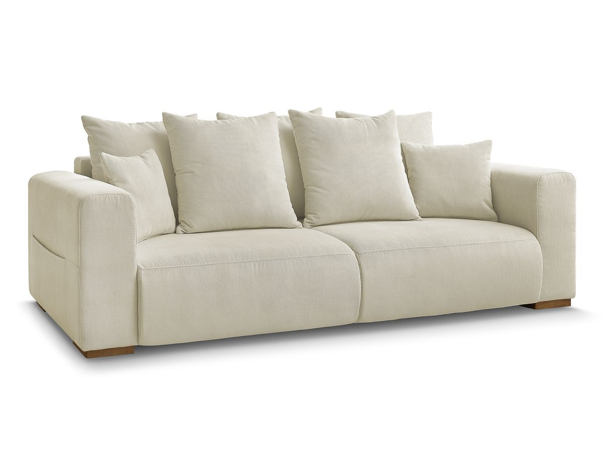 Bobochic Sidonie Sofa 3-Sitzer Cordsamt Beige