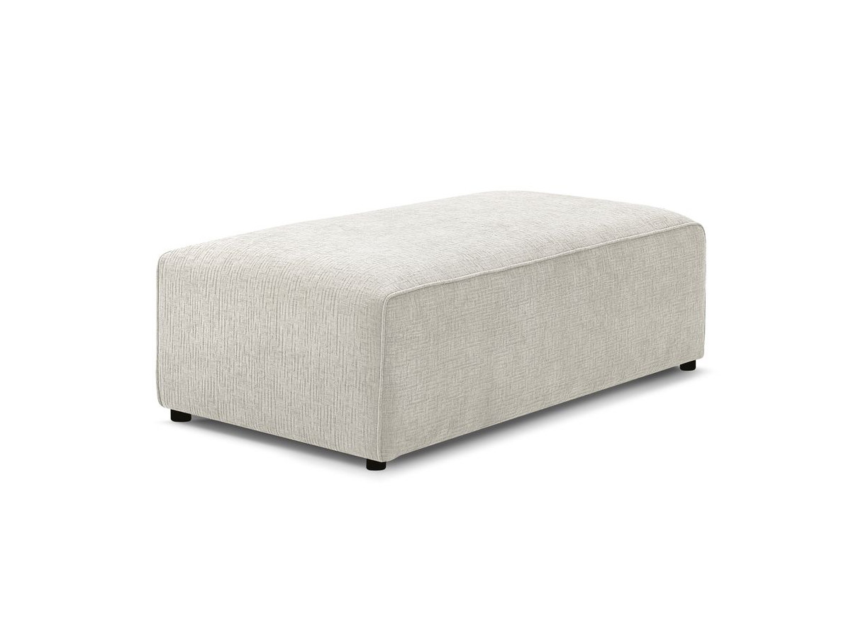 Bobochic Megeve Pouf Strukturstoff Beige
