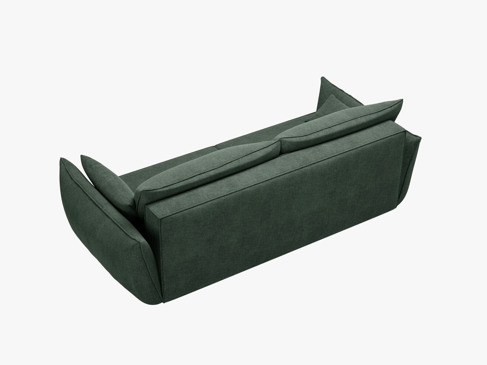 Micadoni Kaelle Sofa Mit Bettfunktion Und Stauraum Chenille Over The Horizon Flaschengrün