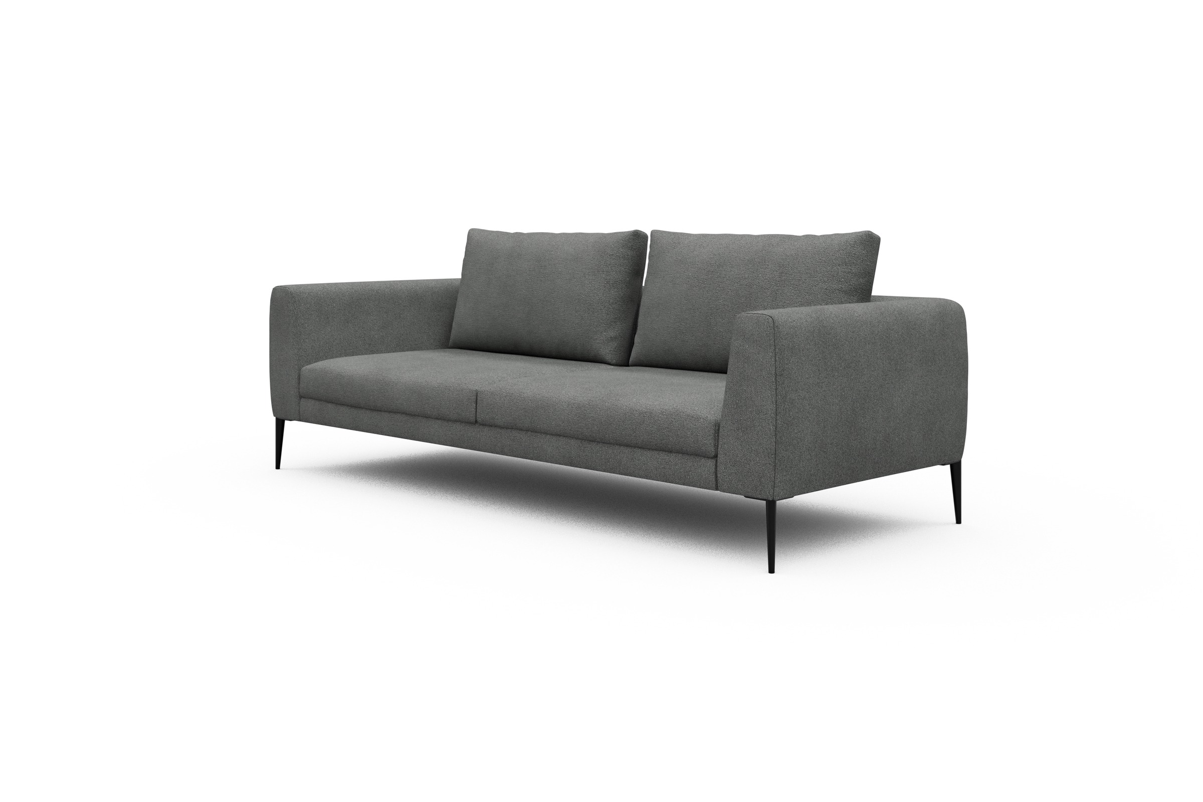 Sofa Paul 3-Sitzer Boucle-Ash-Grey