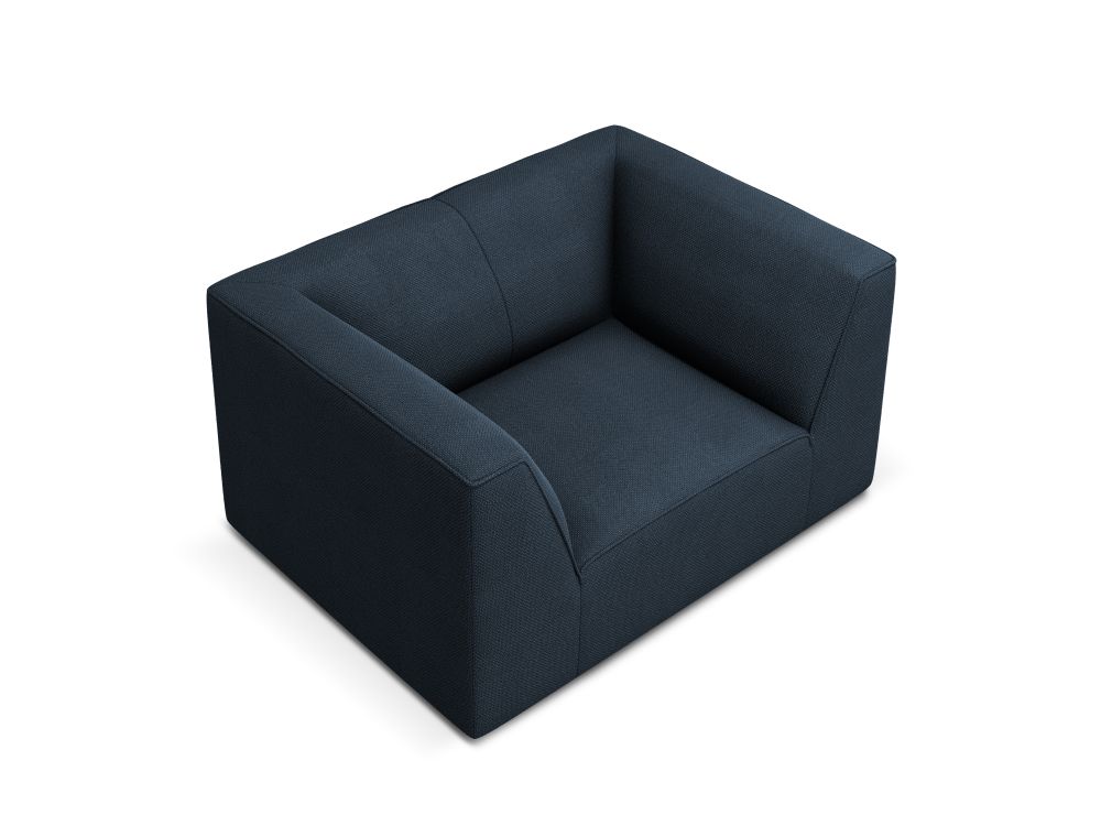 Cosmopolitan Design Sessel Siena Strukturierter Stoff Ottawa Marineblau