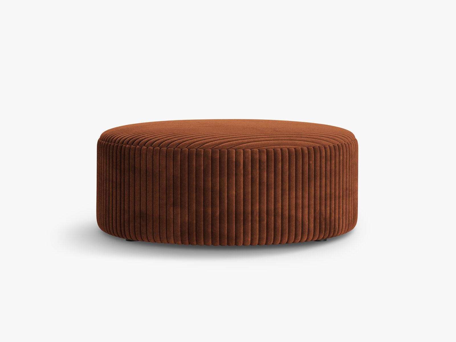 Micadoni Pouf Dia 90cm Kord Tilia Ziegel