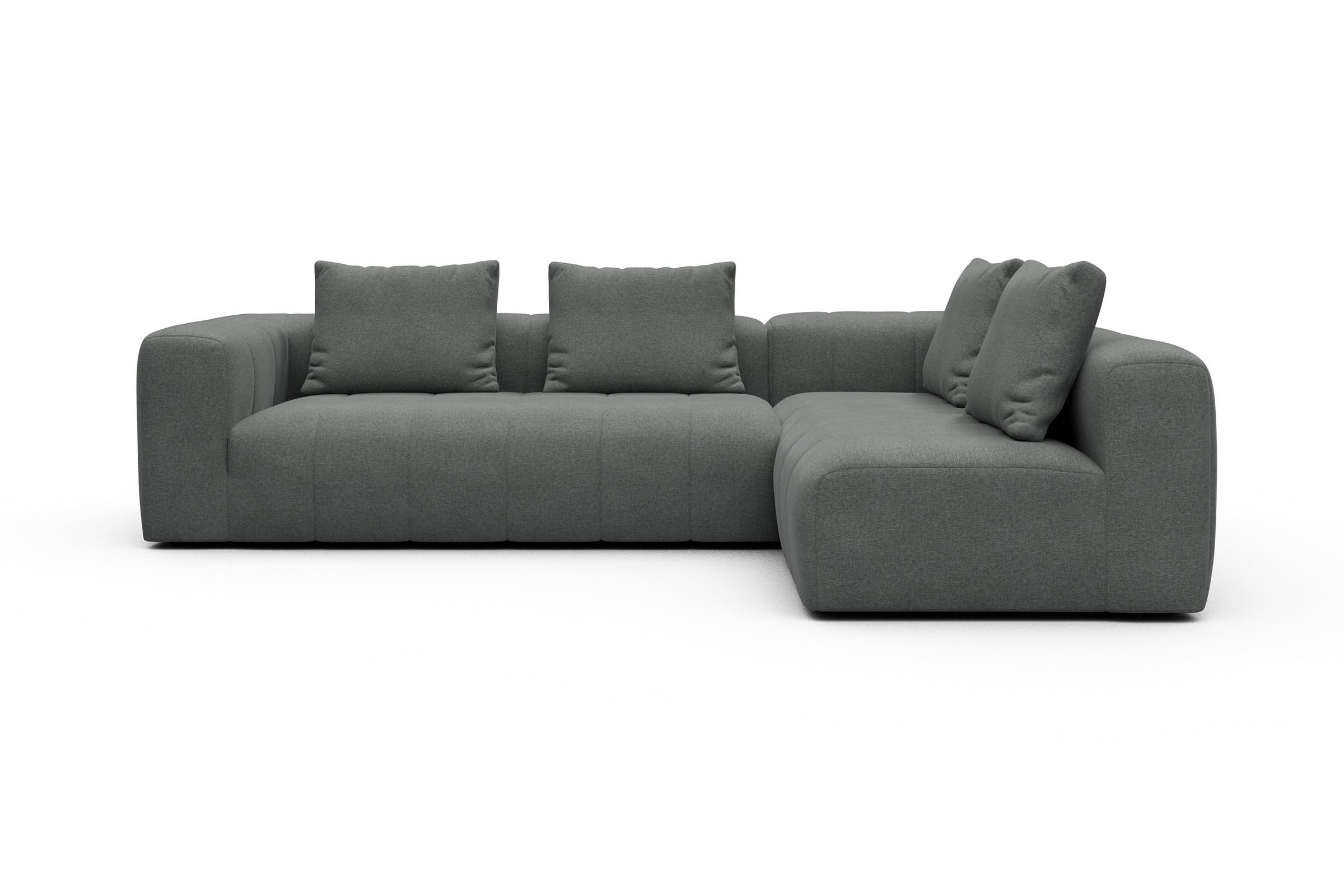 Ecksofa Hugo 2x 2,5-Sitzer Armlehne links Satya-Steel