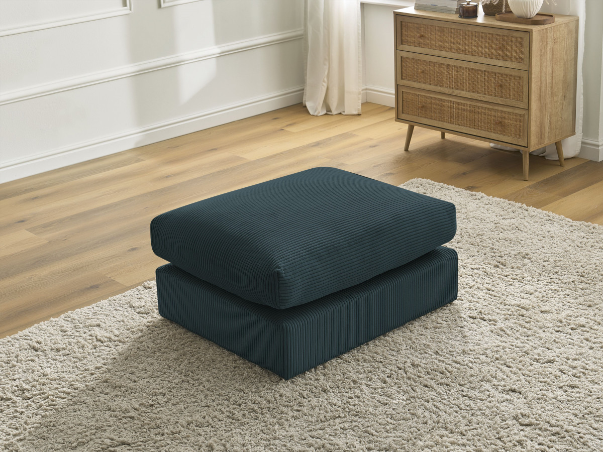Bobochic Paris Pouf Cordsamt Dunkelblau